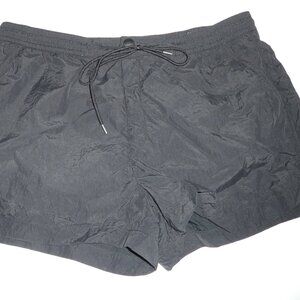 American Eagle Unisex Black Mesh Lined Shorts - Black